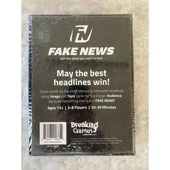 FAKE NEWS BOARD GAME 4-8 players - Just the New You want to Hear - NEW, SEALED - Picture 2 of 5